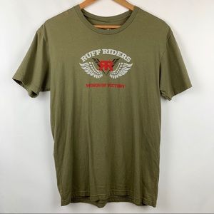 Ruff Riders Wings Of Victory Army Green T-shirt